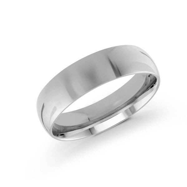 Malo 6mm Men's Wedding Band in 10K White Gold J-217-06WG
