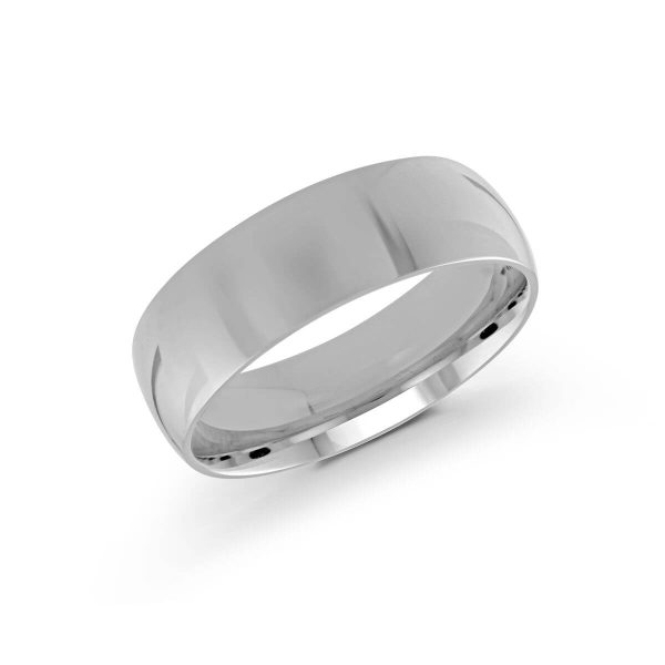 Malo 7mm Men's Wedding Band in 10K White Gold J-217-07WG