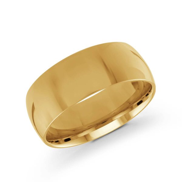 Malo 8mm Men's Wedding Band in 10K Yellow Gold J-217-08YG