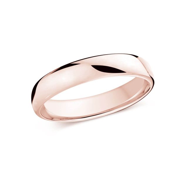 Malo 4mm Women's Wedding Band in 10K Pink Gold J-308-04PL