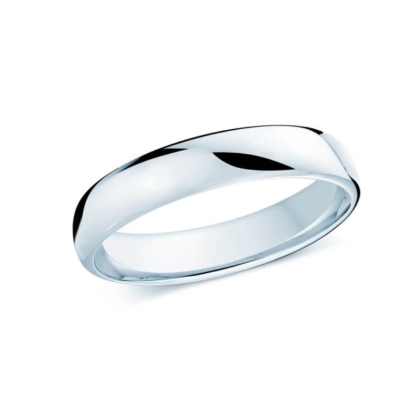 Malo 4mm Men's Wedding Band in 10K White Gold J-308-04WG
