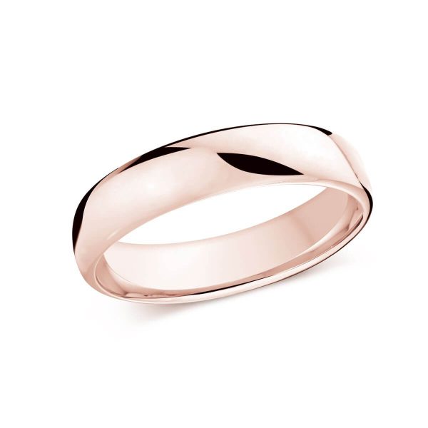 Malo 5mm Men's Wedding Band in 10K Pink Gold J-308-05PG
