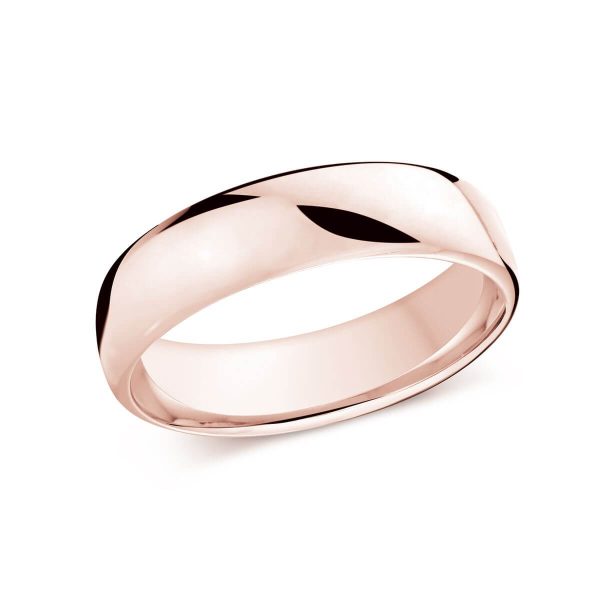 Malo 6mm Men's Wedding Band in 10K Pink Gold J-308-06PG