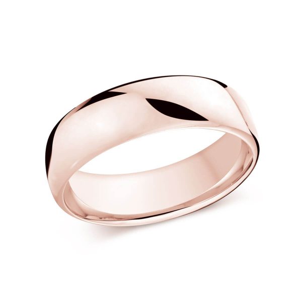 Malo 7mm Men's Wedding Band in 10K Pink Gold J-308-07PG