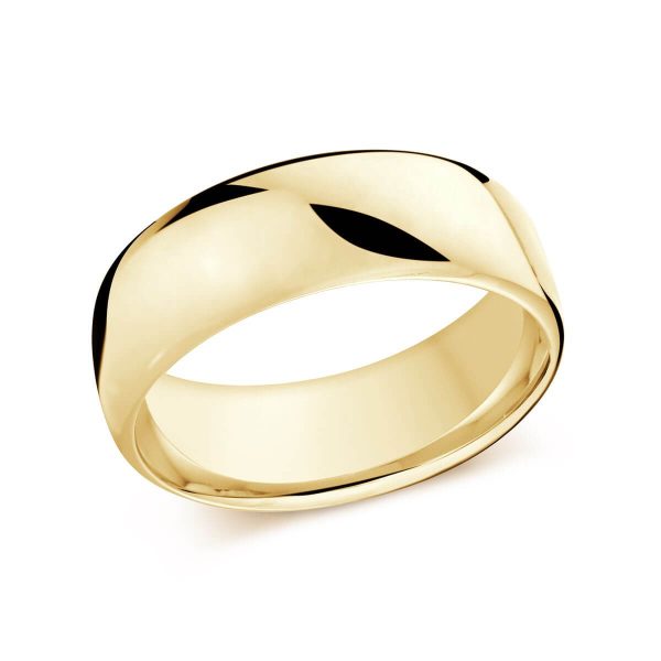 Malo 8mm Men's Wedding Band in 10K Yellow Gold J-308-08YG