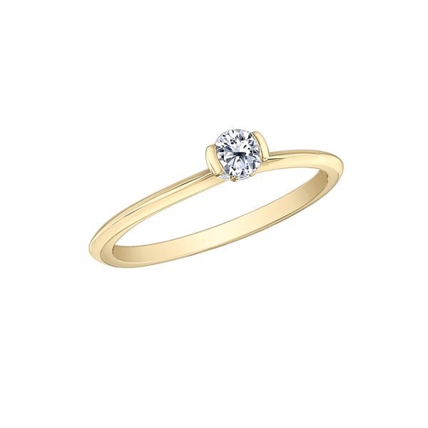 Maple Leaf Diamonds 14K Yellow Gold Diamond 0.18ct Round Brilliant-Cut Engagement Ring R31085/22 3