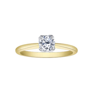 Maple Leaf Diamonds 18K White & Yellow Gold Diamond Round Brilliant-Cut Engagement Ring R31123YW