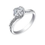 Maple Leaf Diamonds 18K White Gold Diamond Round Brilliant-Cut Engagement Ring R3703WG 3