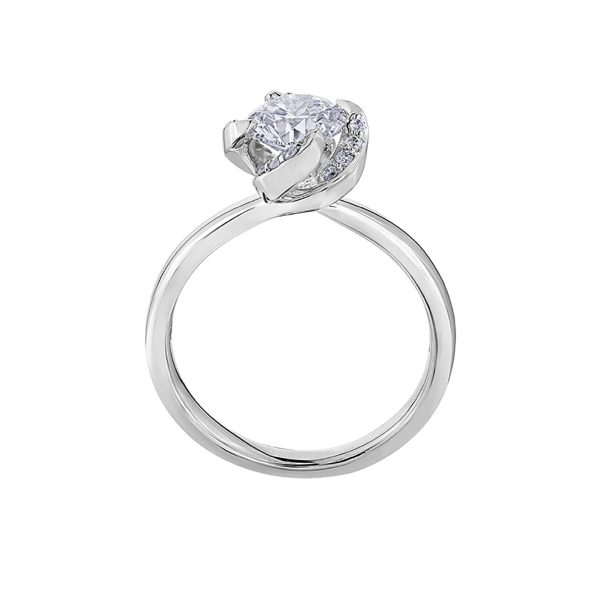 Maple Leaf Diamonds 18K White Gold Diamond Round Brilliant-Cut Engagement Ring R3712WG/40-18