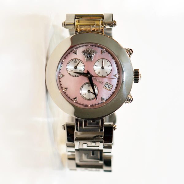 Versace Pre-Owned Pink Dial Watch