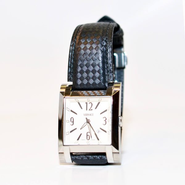 Versace Pre-Owned White Dial Watch FL099.E230552